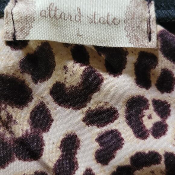 Animal Print Mini Skirt Size Large - Picture 3 of 4